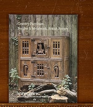 Sotheby's Auction Catalog: Country Furniture, Textiles & Metalwork, British Pottery. Summers Plac...