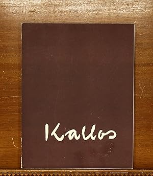 Paul Kallos: Peintures 1954-1960. Art Exhibition Catalog, Galerie Pierre, 1960