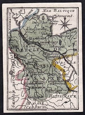 "Cercle Basse Saxe" - Niedersachsen / Karte map carte