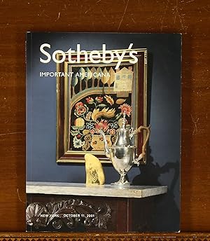 Sotheby's Auction Catalog: Important Americana. New York, 11 October 2001