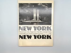 Imagen del vendedor de New York - New York : Meisterfotos des fliegenden Hndlers George Forss. vorgestellt von David Douglas Duncan a la venta por Buchschloss