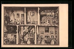 Bild des Verkufers fr Ansichtskarte Frankfurt a. M., Stdt. Historisches Museum, Gontardsches Puppenhaus zum Verkauf von Bartko-Reher