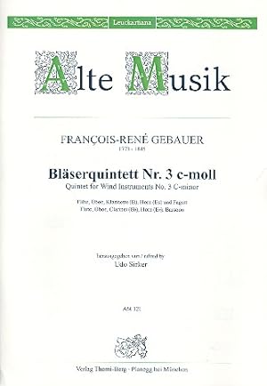 Bild des Verkufers fr Quintett c-Moll Nr.3 fr Floete, Oboe, Klarinette, Horn in Es und Fagott Stimmen zum Verkauf von moluna