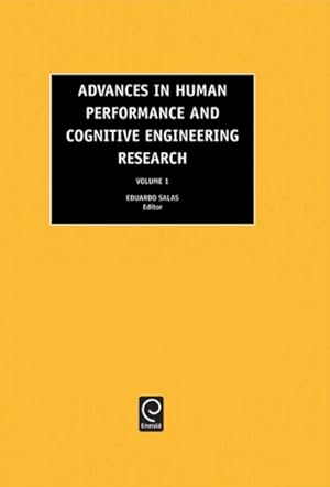 Imagen del vendedor de Advances in Human Performance and Cognitive Engineering Research a la venta por GreatBookPrices