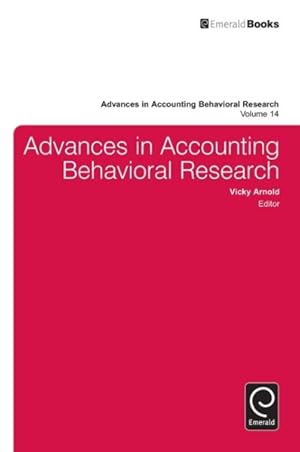 Image du vendeur pour Advances in Accounting Behavioral Research mis en vente par GreatBookPrices