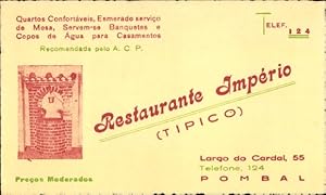 Seller image for Ansichtskarte / Postkarte Pombal Portugal, Restaurante Imperio, Largo do Cardal, 55 for sale by akpool GmbH