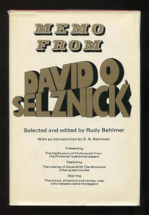 Seller image for Memo from David O. Selznick for sale by ReadInk, ABAA/IOBA