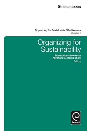 Imagen del vendedor de Organizing for Sustainability a la venta por GreatBookPrices