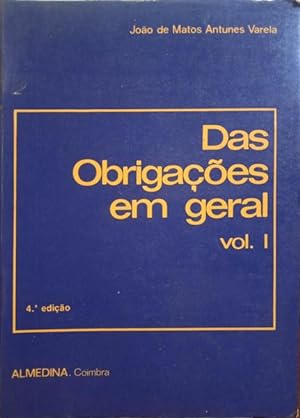 Seller image for DAS OBRIGAES EM GERAL, VOLUME I. [4. EDIO] for sale by Livraria Castro e Silva