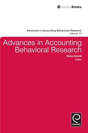 Immagine del venditore per Advances in Accounting Behavioral Research venduto da GreatBookPrices