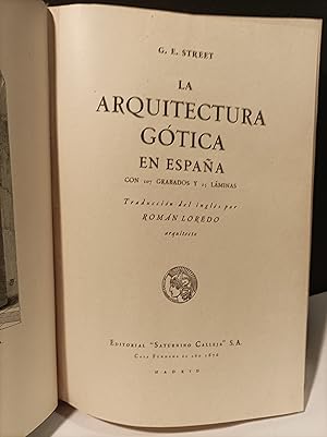 Imagen del vendedor de La Arquitectura Gtica en Espaa. a la venta por Llibreria Antiquria Casals