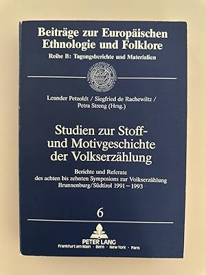Seller image for Studien zur Stoff- und Motivgeschichte der Volkserzhlung. for sale by Wissenschaftl. Antiquariat Th. Haker e.K