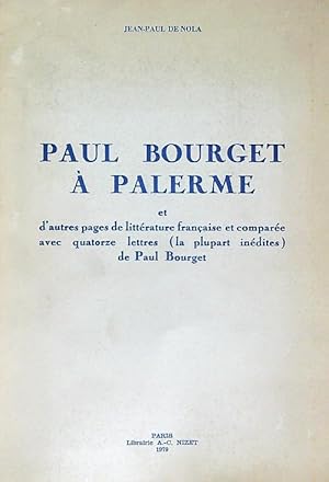 Immagine del venditore per Paul Bourget a' Palerme venduto da Librodifaccia