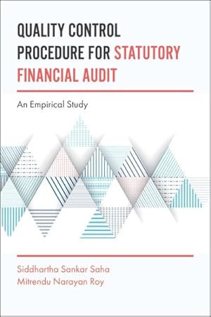 Seller image for Quality Control Procedure for Statutory Financial Audit : An Empirical Study for sale by GreatBookPrices