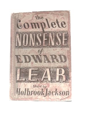 Imagen del vendedor de The Complete Nonsense Of Edward Lear a la venta por World of Rare Books