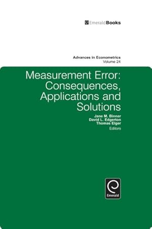 Seller image for Measurement Error : Consequences, Applications and Solutions for sale by GreatBookPrices