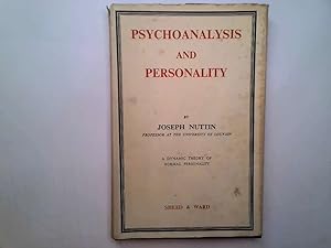 Bild des Verkufers fr Psychoanalysis and Personality; a Dynamic Theory of Normal Personality. Translated by George Lamb zum Verkauf von Goldstone Rare Books