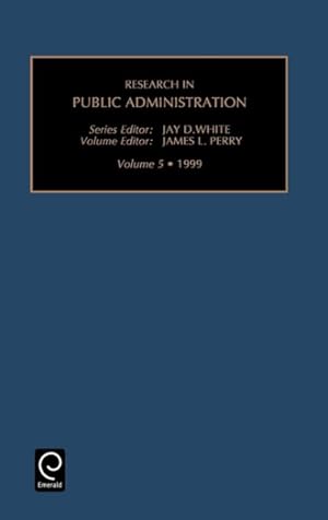 Seller image for Research in Public Administration for sale by GreatBookPrices