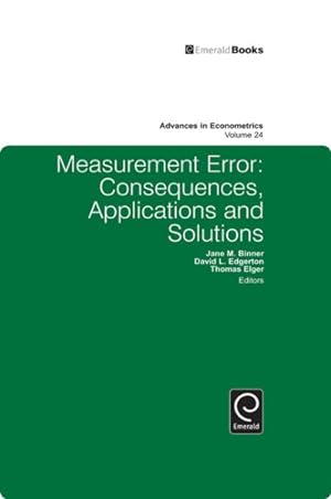 Seller image for Measurement Error : Consequences, Applications and Solutions for sale by GreatBookPrices