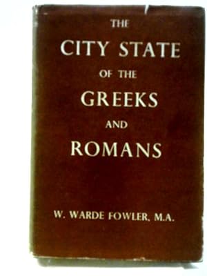 Seller image for The City-State of the Greek and Romans for sale by World of Rare Books