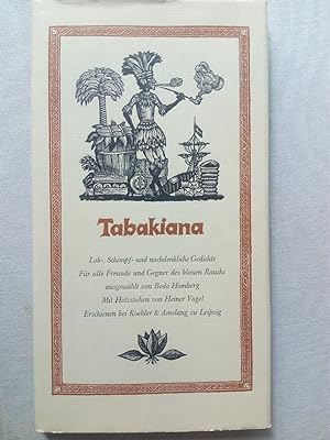Bild des Verkäufers für Tabakiana ? Lob-, Schimpf- und nachdenkliche Gedichte zum Verkauf von Versandantiquariat Jena