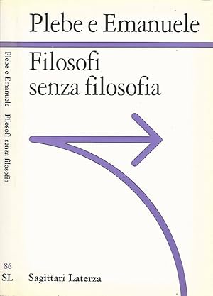 Immagine del venditore per Filosofi senza filosofia venduto da Biblioteca di Babele