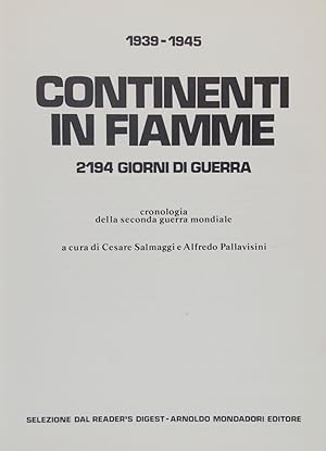 Imagen del vendedor de 1939 - 1945 Continenti in fiamme a la venta por FABRISLIBRIS