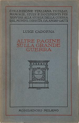 Seller image for Altre pagine sulla grande guerra for sale by FABRISLIBRIS