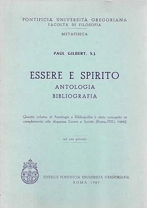 Essere e spirito. Antologia bibliografica