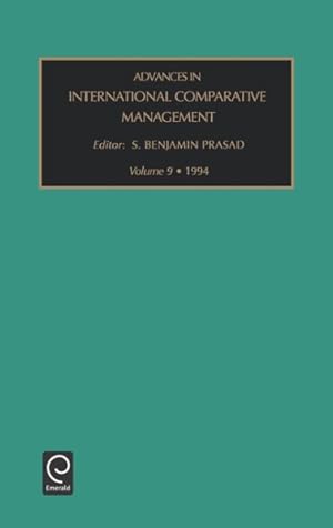Image du vendeur pour Advances in International Comparative Management 1994 mis en vente par GreatBookPrices