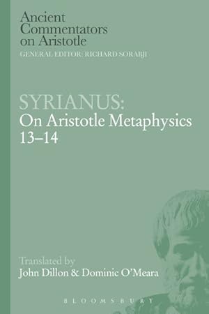 Imagen del vendedor de Syrianus : On Aristotle Metaphysics 13-14 a la venta por GreatBookPrices