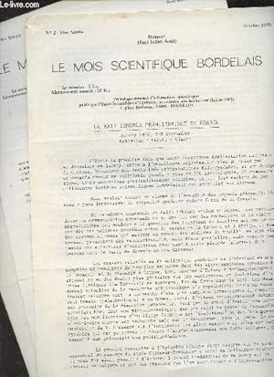 Bild des Verkufers fr Le Mois Scientifique Bordelais - 1re anne 1979 - N2, 3, 4 - Le XXIe congrs prhistorique de France - Une mission anthropologique bordelaise en Turquie centrale - L'Htel Jean Jacques Bel zum Verkauf von Le-Livre