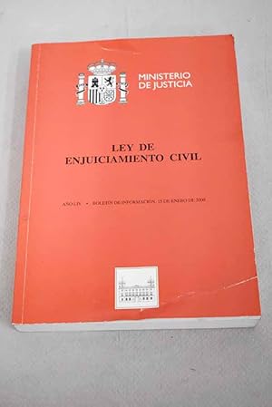 Imagen del vendedor de Ley de enjuiciamiento civil, boletn de informacin a la venta por Alcan Libros