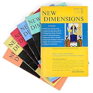 Seller image for New Dimensions, Nos. 6-11, March 19641January 1965 [Six-volume run containing Higginson's complete serialized article "LSD- 25: Door Into The Unconscious"] for sale by Dividing Line Books