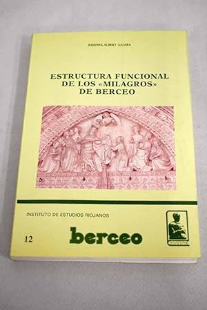 Bild des Verkufers fr Estructura funcional de los "Milagros" de Berceo zum Verkauf von Alcan Libros