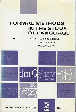 Bild des Verkufers fr Formal Methods in the Study of Language. Part 1. . zum Verkauf von Walden Books