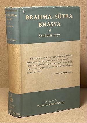 Bild des Verkufers fr Brahma-Sutra Bhasya zum Verkauf von San Francisco Book Company