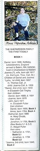 THE SHEPARDSON FAMILY: BOOK 1, THE FIRST AMERICAN FAMILY, DANIEL and JOANNA (1629)