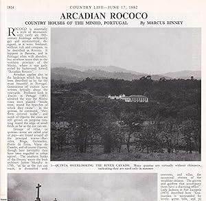 Seller image for Country Houses of the Minho, Portugal: Arcadian Rococo. Several pictures and accompanying text, removed from an original issue of Country Life Magazine, 1982. for sale by Cosmo Books