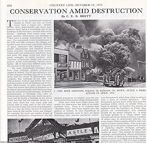 Seller image for Northern Ireland: Conservation Amid Destruction. Several pictures and accompanying text, removed from an original issue of Country Life Magazine, 1974. for sale by Cosmo Books