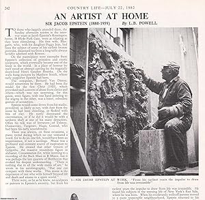 Seller image for Sir Jacob Epstein (1880-1959): An Artist at Home. Several pictures and accompanying text, removed from an original issue of Country Life Magazine, 1982. for sale by Cosmo Books