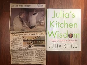 Seller image for Julia's Kitchen Wisdom: Essential Techniques and Recipes from a Lifetime of Cooking (signed) for sale by The Groaning Board