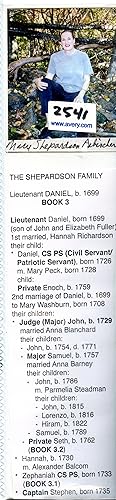 THE SHEPARDSON FAMILY: BOOK 3.0, GUILFORD, VERMONT (Includes many Revolutionary War Veterans):. D...