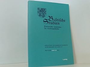 Bild des Verkufers fr Baltische Studien, Pommersche Jahrbcher fr Landesgeschichte. Band 107 NF zum Verkauf von Book Broker