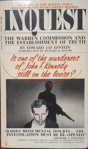 Seller image for Inquest; The Warren Commission and the Establishment of Truth for sale by The Book House, Inc.  - St. Louis