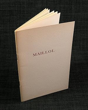 Seller image for Aristide Maillol 1861-1944. Gobelnger, skulpturer, oljemlningar, pasteller och teckningar. September-oktober 1947. Blanch's konstgalleri katalog nr 1. for sale by Hatt Rare Books ILAB & CINOA