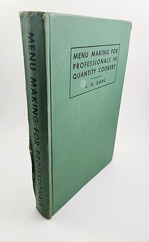 Seller image for Menu Making for Professionals in Quantity Cookery for sale by R. Rivers Books