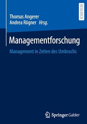 Seller image for Managementforschung for sale by BuchWeltWeit Ludwig Meier e.K.