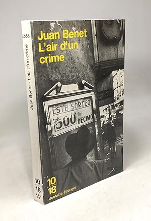Seller image for L'air d'un crime for sale by crealivres
