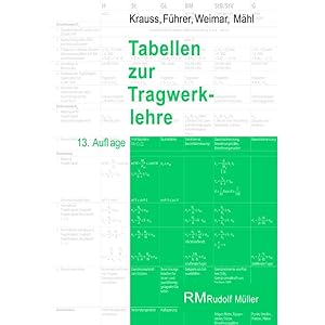 Seller image for Tabellen zur Tragwerklehre, 13. Auflage for sale by moluna